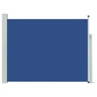 vidaXL Tuinscherm uittrekbaar 140x500 cm blauw