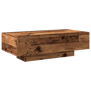 vidaXL Salontafel 100x49,5x31 cm bewerkt hout oud houtkleurig