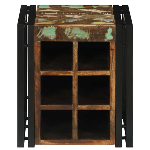 vidaXL Wijnrek 35 x 35 x 39 cm Massief Gerecycled Hout