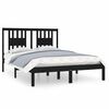 vidaXL Bedframe massief grenenhout zwart 120x200 cm