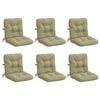 vidaXL 6-delige Hoogrug Kussen VIANEN 6 st 100% Polyester Lichtgroen
