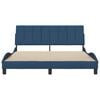vidaXL Bedframe zonder matras "Hanko" stof blauw 160x200 cm