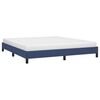 vidaXL Bedframe zonder matras stof blauw 160x200 cm