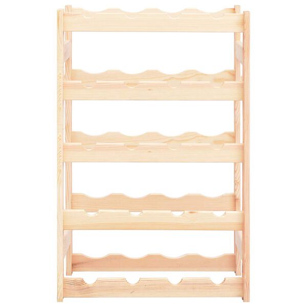 vidaXL Wijnrek voor 20 flessen grenenhout