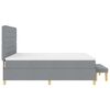 vidaXL Boxspring bed met matras Lichtgrijs 180 x 200 cm Stof