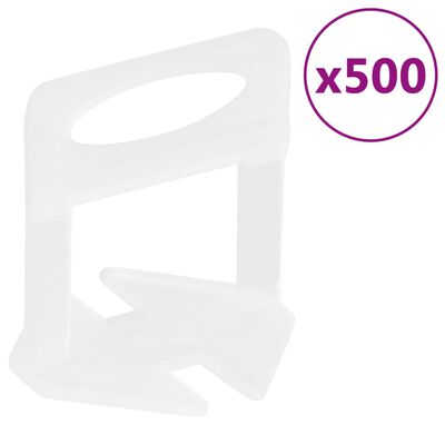 vidaXL Nivelleringssysteem voor tegels 250 wiggen 500 klemmen 1,5 mm