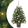 vidaXL Kunstkerstboom met 150 LED met standaard Groen 95 cm PE en PVC