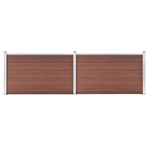 vidaXL Schutting 353x106 cm HKC bruin