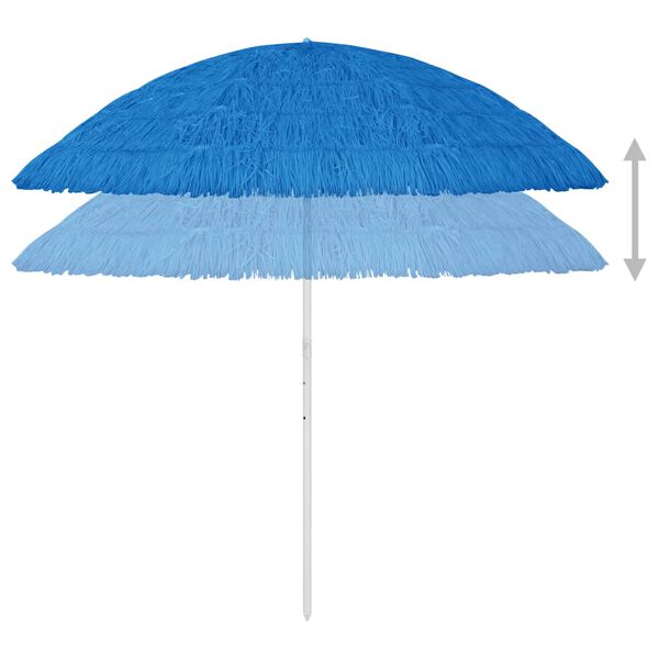 vidaXL Strandparasol Hawa&iuml; 300 cm blauw
