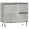 vidaXL Badkamerkast 65x33x60 cm bewerkt hout betongrijs