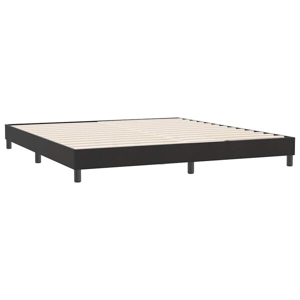 vidaXL Bedframe zonder matras 180x210 cm fluweel zwart