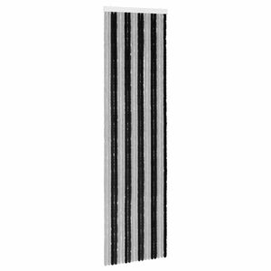 vidaXL Insecten Gordijn Chenille Grijs en zwart 56 x 200 cm 100% PP