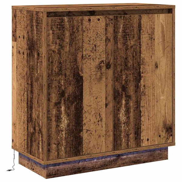 vidaXL Dressoir met plank Oud Hout 71 x 34,5 x 75 cm Bewerkt hout