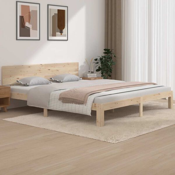 vidaXL Bedframe massief hout 180x200 cm