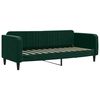 vidaXL Slaapbank 80x200 cm fluweel donkergroen