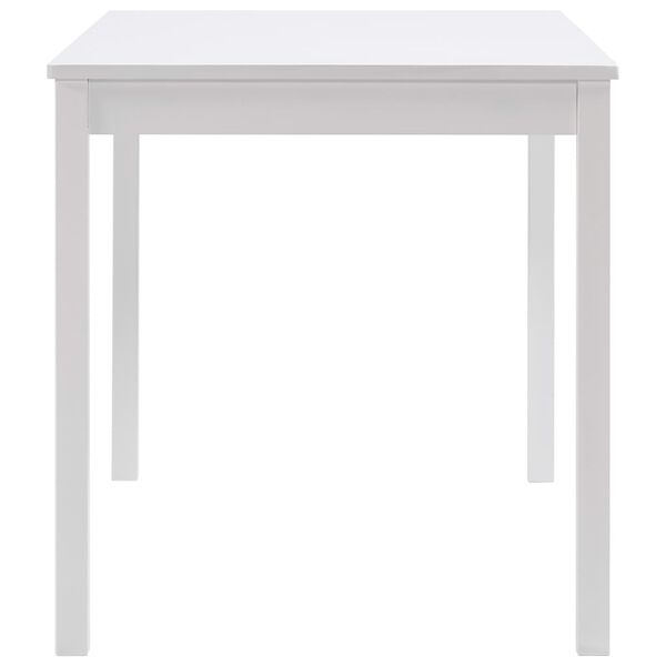 vidaXL Eettafel 140x70x73 cm grenenhout wit