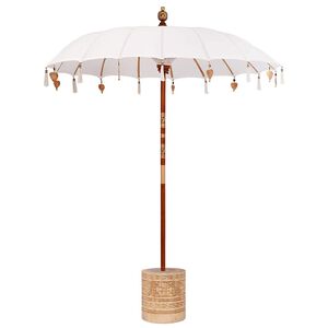 vidaXL Balinese parasol met basis 250 190 x 190 x 250 cm