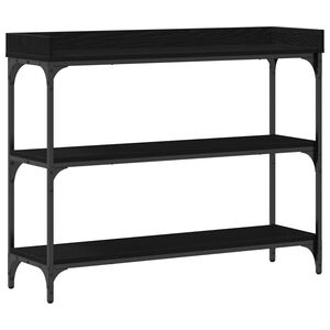 vidaXL Console Tafel Zwart eiken 100 x 30 x 80 cm