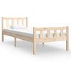 vidaXL Bedframe massief hout 75x190 cm