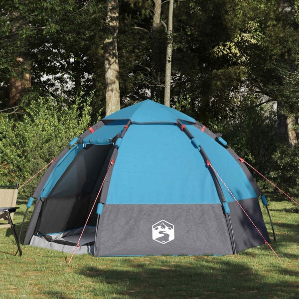 vidaXL Directe Tent met opslag Blauw 280 x 280 x 160 cm Staal