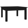 vidaXL Salontafel 55x55x30 cm massief grenenhout zwart