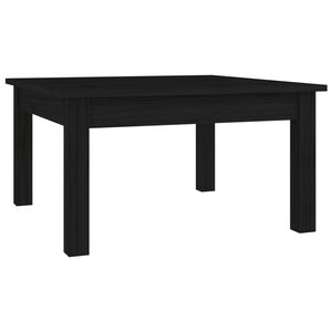 vidaXL Salontafel 55x55x30 cm massief grenenhout zwart