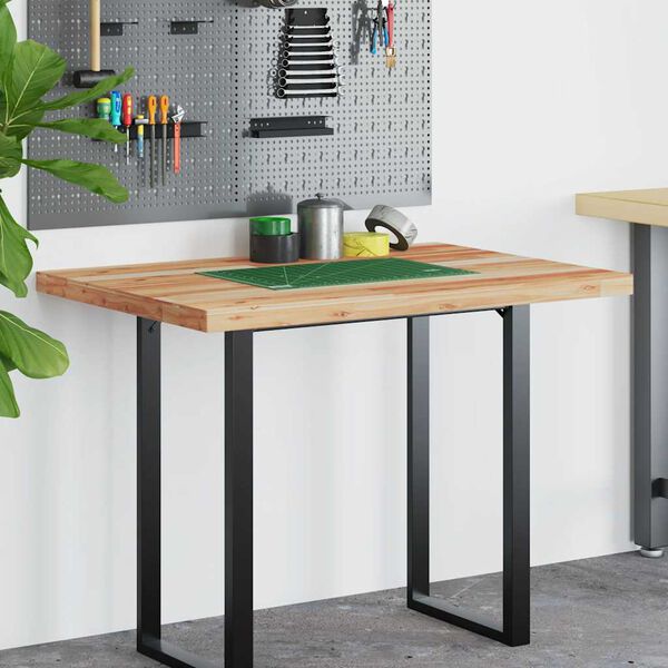 vidaXL Bureaublad met olieafwerking 120x70x4 cm massief acaciahout