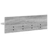 vidaXL Wandgemonteerde kapstok Grijs Sonoma 60 x 10,5 x 18 cm