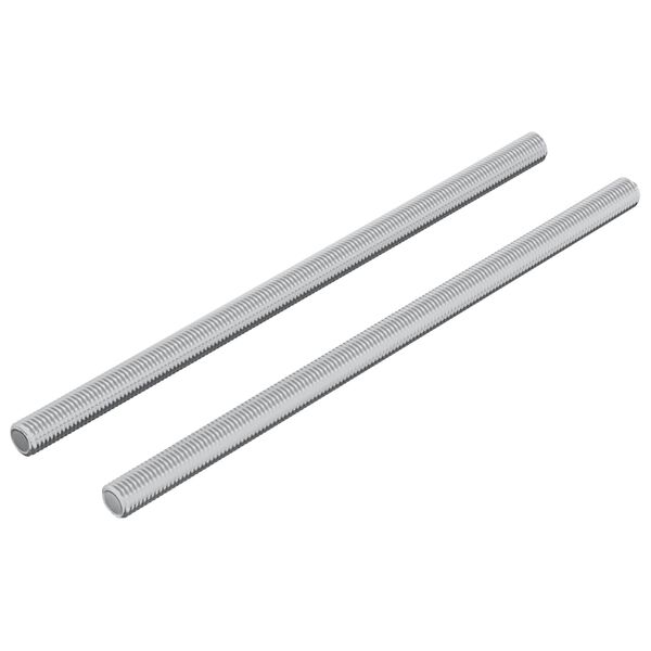 vidaXL Draadstaaf 2 pcs Zilver 6 x 120 mm Staal