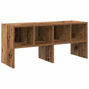 vidaXL Schoenenrek stapelbaar 89,5x30x40 cm oud houtkleurig