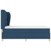 vidaXL Boxspringbed met Matras Donkergrijs 90x190 cm Blauw Stof