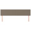 vidaXL Hoofdborden 2 st 100x5x78/88 cm stof taupe