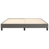 vidaXL Boxspring bed kunstleer grijs 160x200 cm