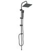 vidaXL Douche systeem Zwart 47 x 20 x 95 cm Roestvrij staal