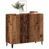 vidaXL Dressoir 90x34x80 cm bewerkt hout oud houtkleurig
