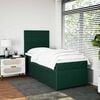 vidaXL Boxspring met matras fluweel donkergroen 90x190 cm