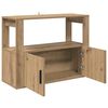 vidaXL Dressoir artisanaal eikenkleurig 80 x 30 x 60 cm Bewerkt hout