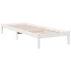 vidaXL Bedframe extra lang zonder matras grenenhout wit 80x210 cm