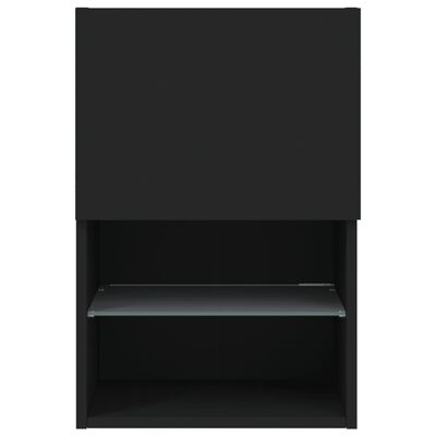 vidaXL Tv-meubel met LED-verlichting 40,5x30x60 cm zwart