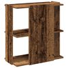 vidaXL Boekenkast 3-laags 60x30x60 cm bewerkt hout oud houtkleur