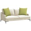 vidaXL Sofa Kussens 2 stuks Lichtgroen 60 x 60 cm Stof