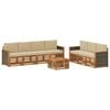 vidaXL Sofa-Sets 8 st Massief Acaciahout