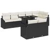 vidaXL Tuin Sofa Set 9 st Zwart en Cr&egrave;me poly rattan