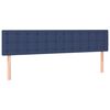 vidaXL Boxspring met matras en LED stof blauw 120x190 cm