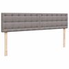 vidaXL Ottoman bed met matras 160x200cm stof taupe