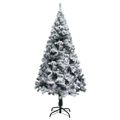 vidaXL Kunstkerstboom met verlichting en sneeuw 240 cm groen