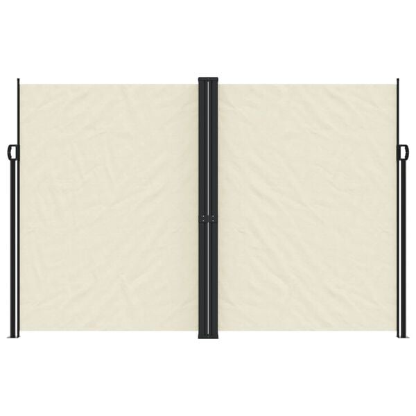 vidaXL Tuinscherm uittrekbaar 220x1200 cm crèmekleurig