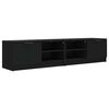 vidaXL Tv-meubels 2 st 80x35x36,5 cm bewerkt hout zwart