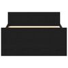 vidaXL Bedframe zonder matras 75x190 cm spaanplaat zwart eikenkleurig