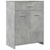 vidaXL Badkamerkast 60x33x80 cm spaanplaat betongrijs
